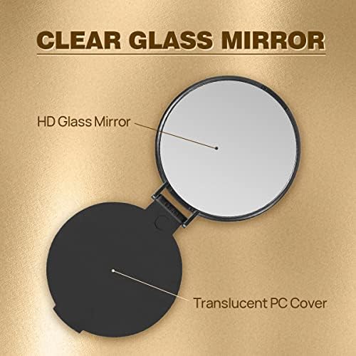 Qislee kompaktno ogledalo, okruglo ogledalo za šminkanje za torbicu, Set od 96